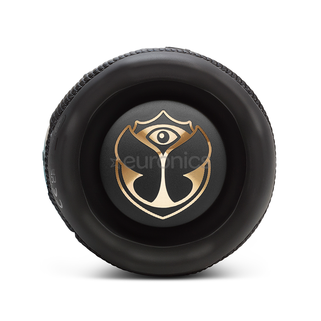 JBL Flip 7 Tomorrowland Edition, black - Portable Wireless Speaker