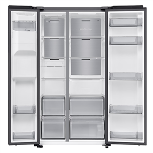 Samsung Bespoke AI, NoFrost, 640 L, height 179 cm, black - SBS-refrigerator