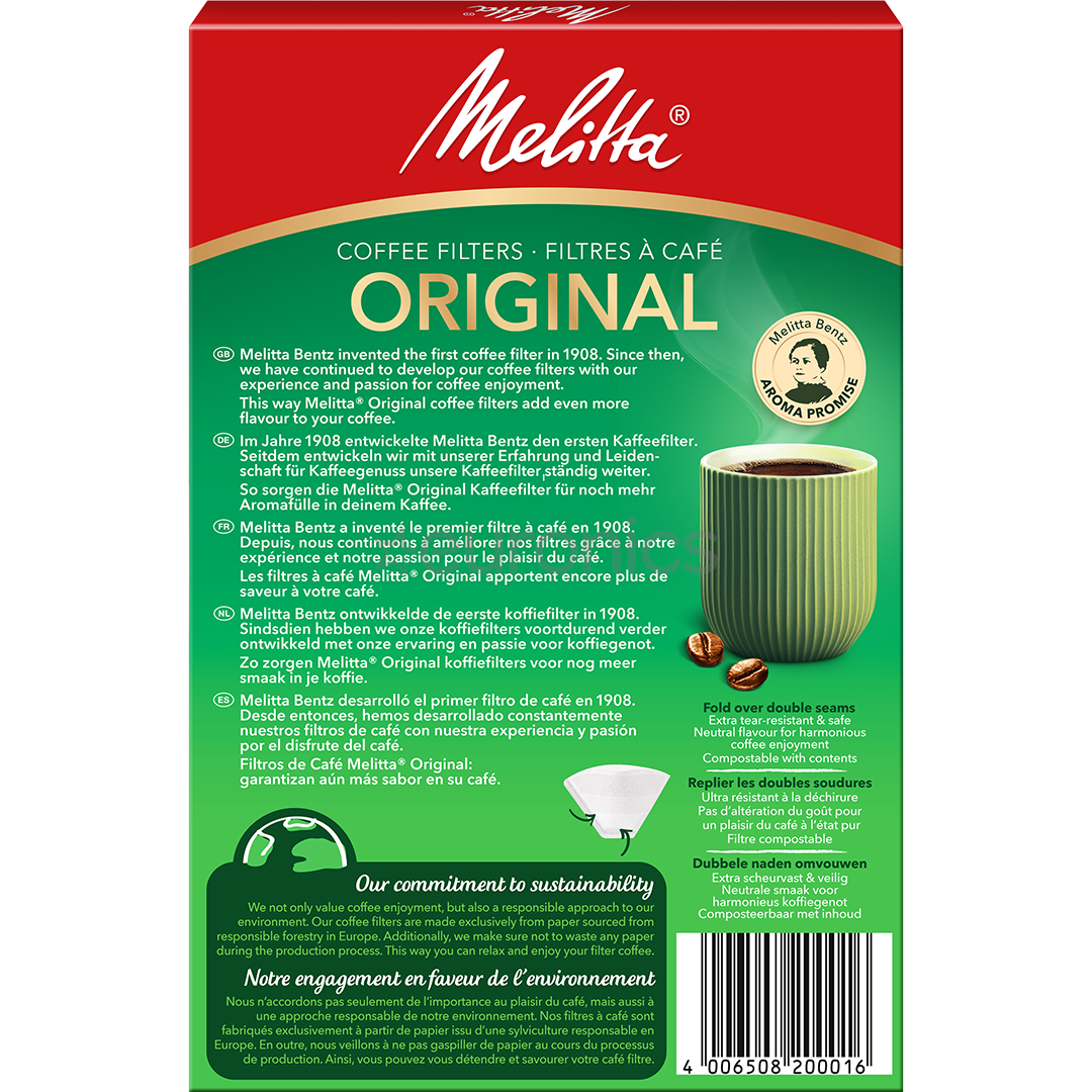 Kohvifiltrid 1x4 Melitta 40 tk