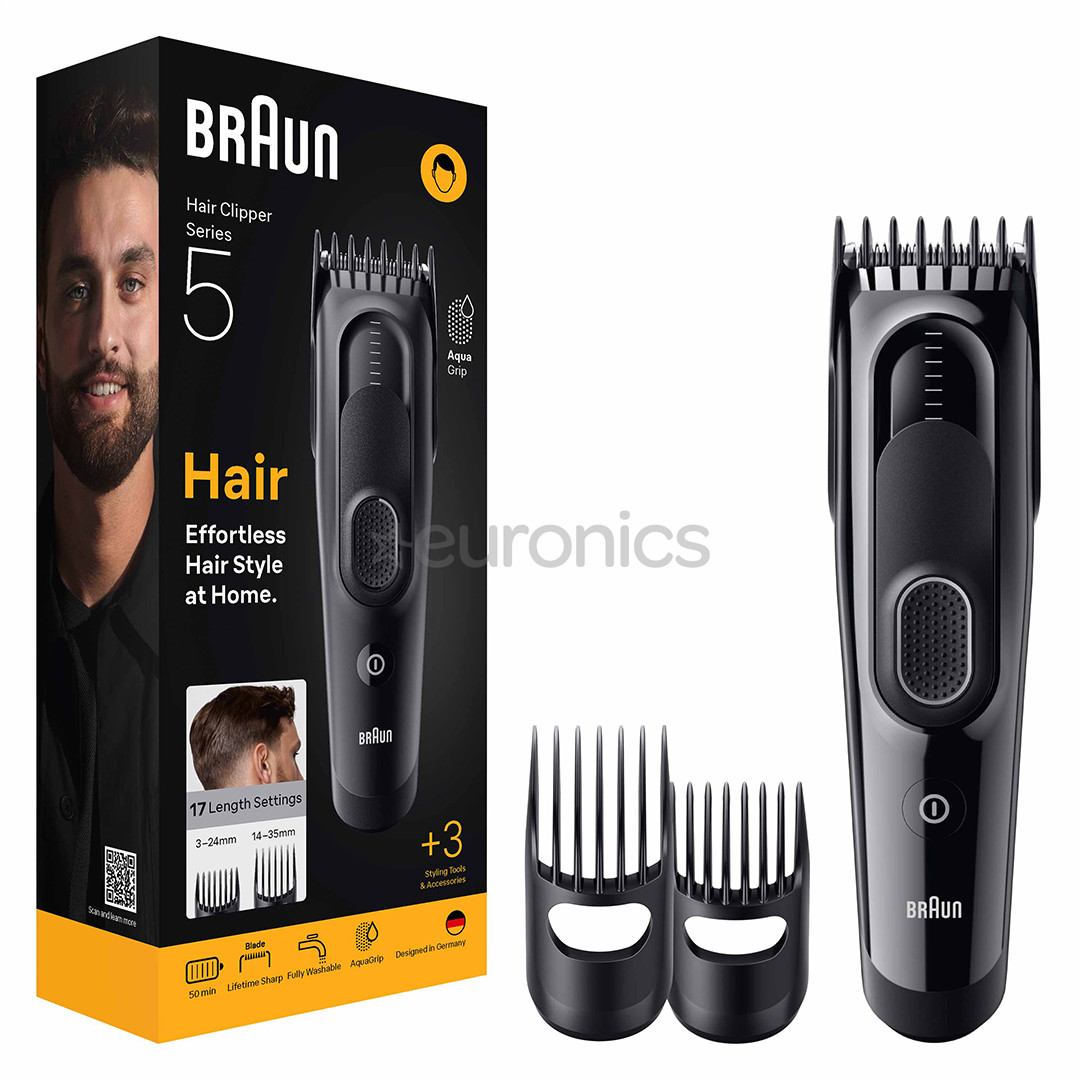 Braun Hair Clipper Series 5, black - Hair clipper