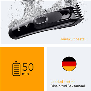Braun Hair Clipper Series 5, black - Hair clipper