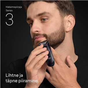 Braun Beard Trimmer Series 3, черный - Триммер для бороды