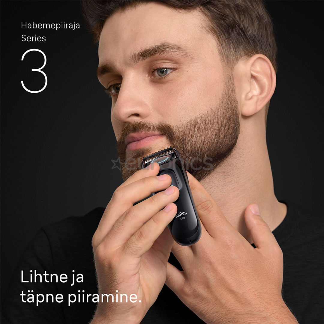 Braun Beard Trimmer Series 3, черный - Триммер для бороды