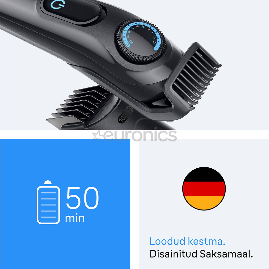 Braun Beard Trimmer Series 3, черный - Триммер для бороды