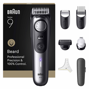 Braun Series 9, grey/black - Beard trimmer BT9520