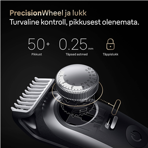 Braun Series 9, grey/black - Beard trimmer