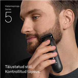 Braun Series 5, черный - Триммер для бороды