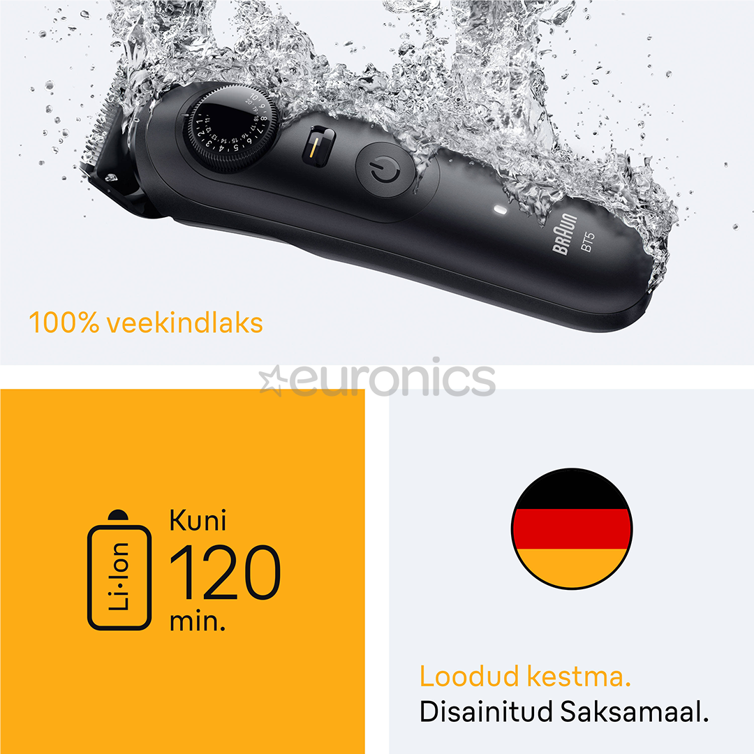 Braun Series 5, black - Beard trimmer