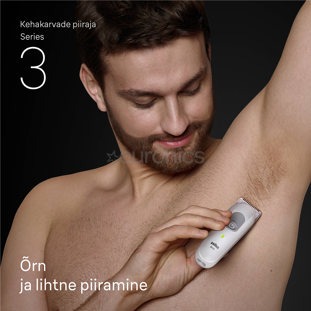 Braun Series 3, white - Body groomer