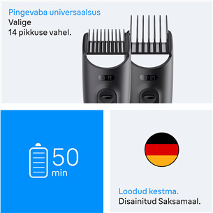Braun Series 3, 8-ühes, tumehall - Trimmeri komplekt