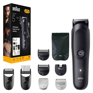 Braun Series 5, 9-in-1, black - Grooming kit