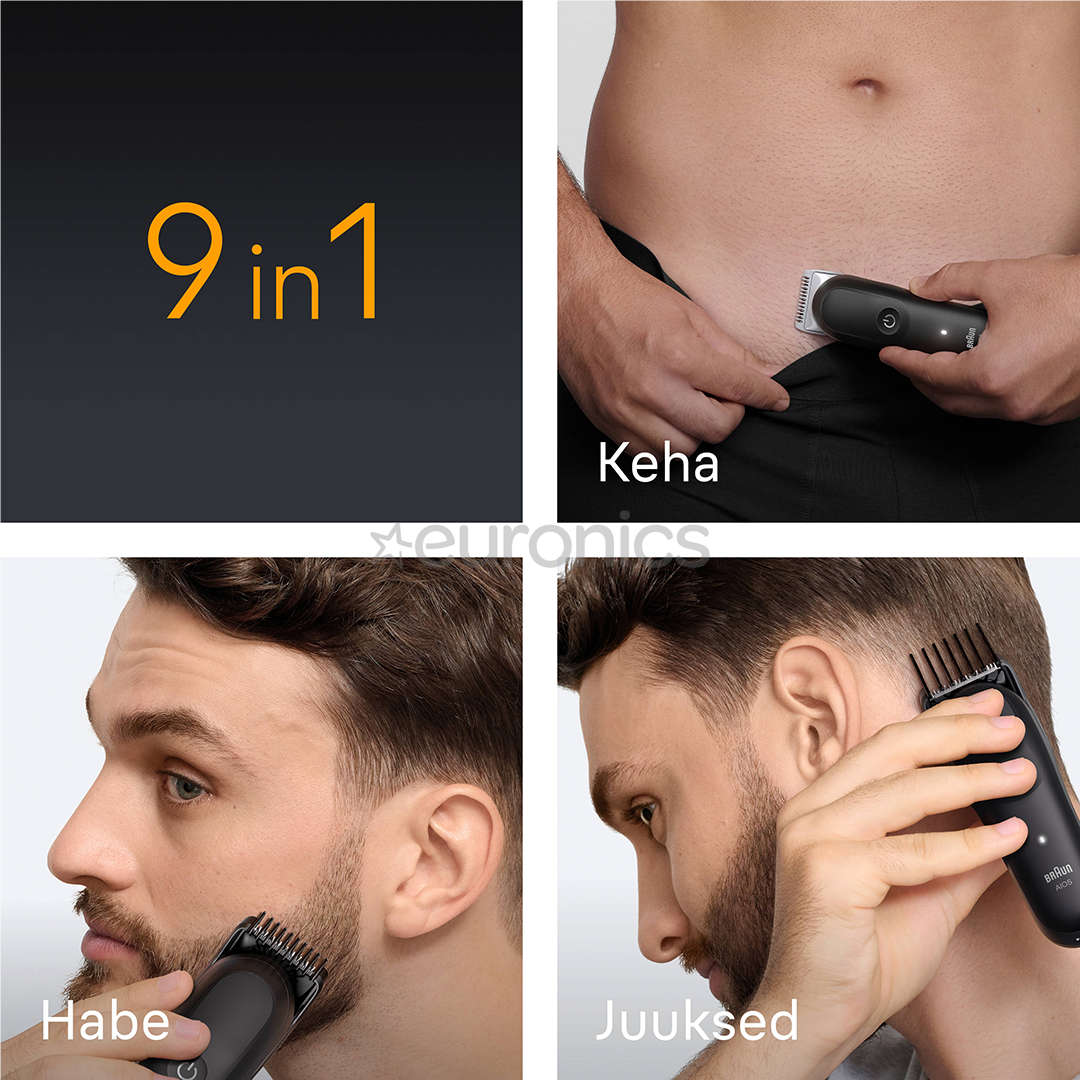 Braun Series 5, 9-in-1, black - Grooming kit