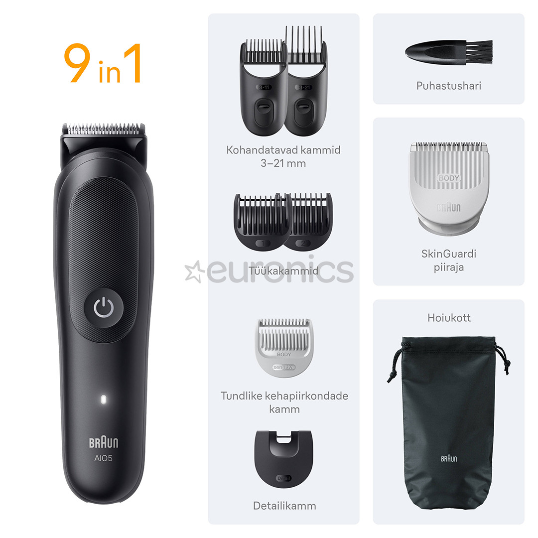 Braun Series 5, 9 в 1, черный - Мультитриммеp