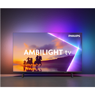 Philips PUS8510, 50'', 4K UHD, QLED, must - Teler