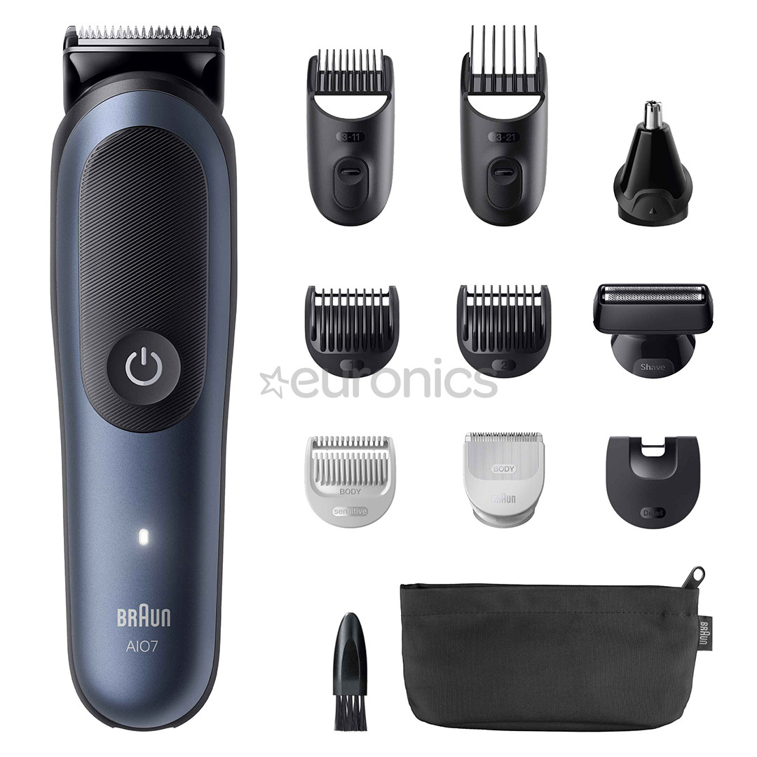 Braun Series 7, 11-in-1, dark blue - Grooming kit