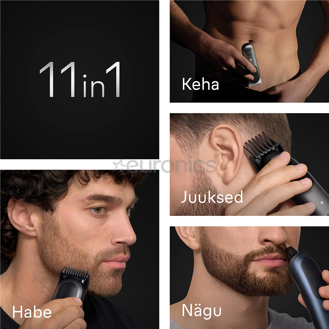 Braun Series 7, 11-in-1, dark blue - Grooming kit