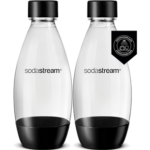 Soda Stream, 2 x 0,5, L, black - Spare bottles for sparkling water maker 1748223770