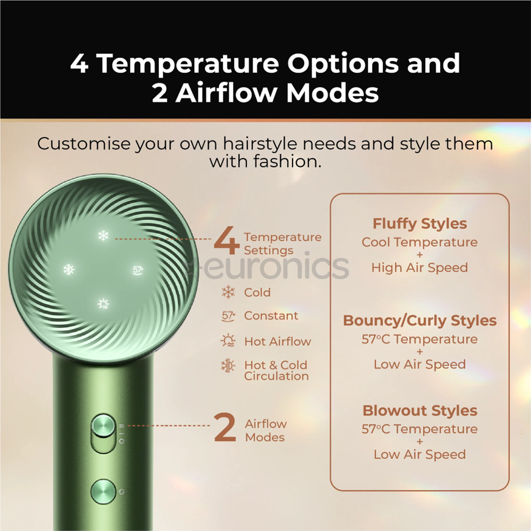 Dreame Hair Glory Master, roheline - Föön