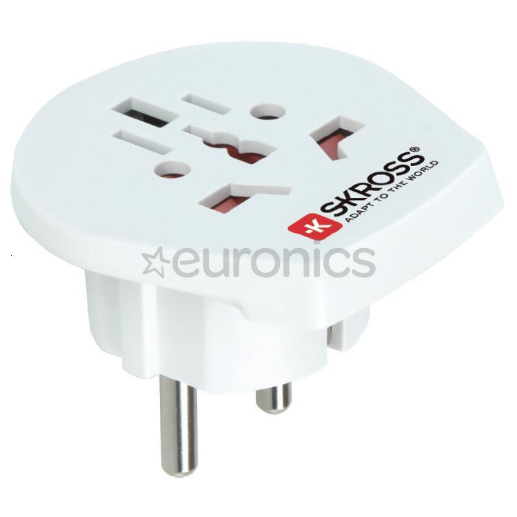 Skross Europe travel adapter TypeE/F, white - Travel adapter