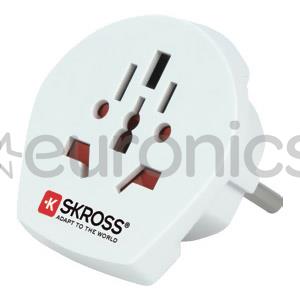 Skross Europe travel adapter TypeE/F, white - Travel adapter