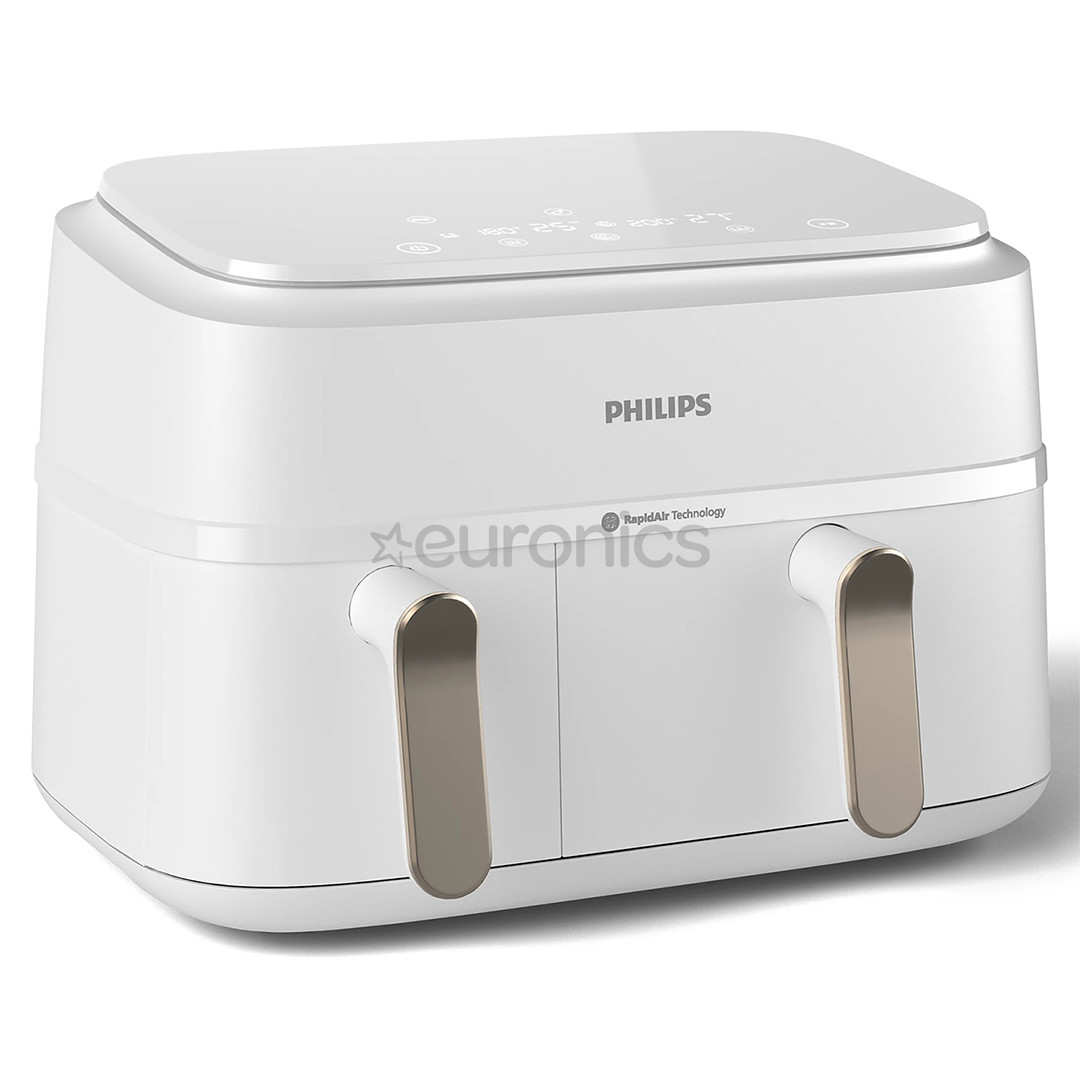 Philips 3000 Series Dual Basket Airfryer, 9 L, 2750 W, white - Airfryer