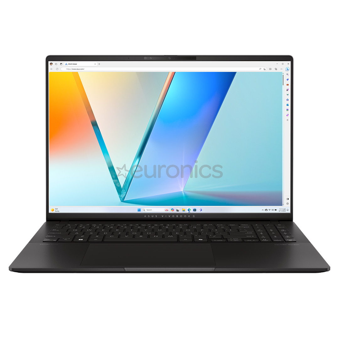 Asus Vivobook S 16 OLED, 16'', 3.2K, 120 Hz, OLED, Ryzen 7, 16 GB, 1 TB, Copilot+, ENG, neutral black - Notebook