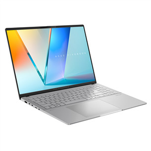 Asus Vivobook S 16 OLED, 16'', 3.2K, 120 Hz, OLED, Ryzen 7, 16 GB, 1 TB, Copilot+, ENG, hõbe - Sülearvuti