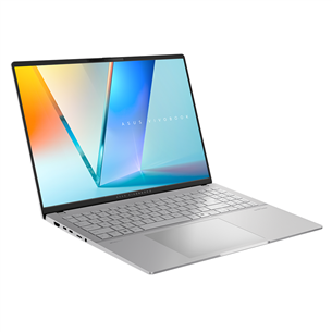 Asus Vivobook S 16 OLED, 16'', 3.2K, 120 Hz, OLED, Ryzen 7, 16 GB, 1 TB, Copilot+, ENG, hõbe - Sülearvuti
