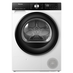 Hisense, 8 kg, depth 55 cm - Clothes dryer DH3S802BW3