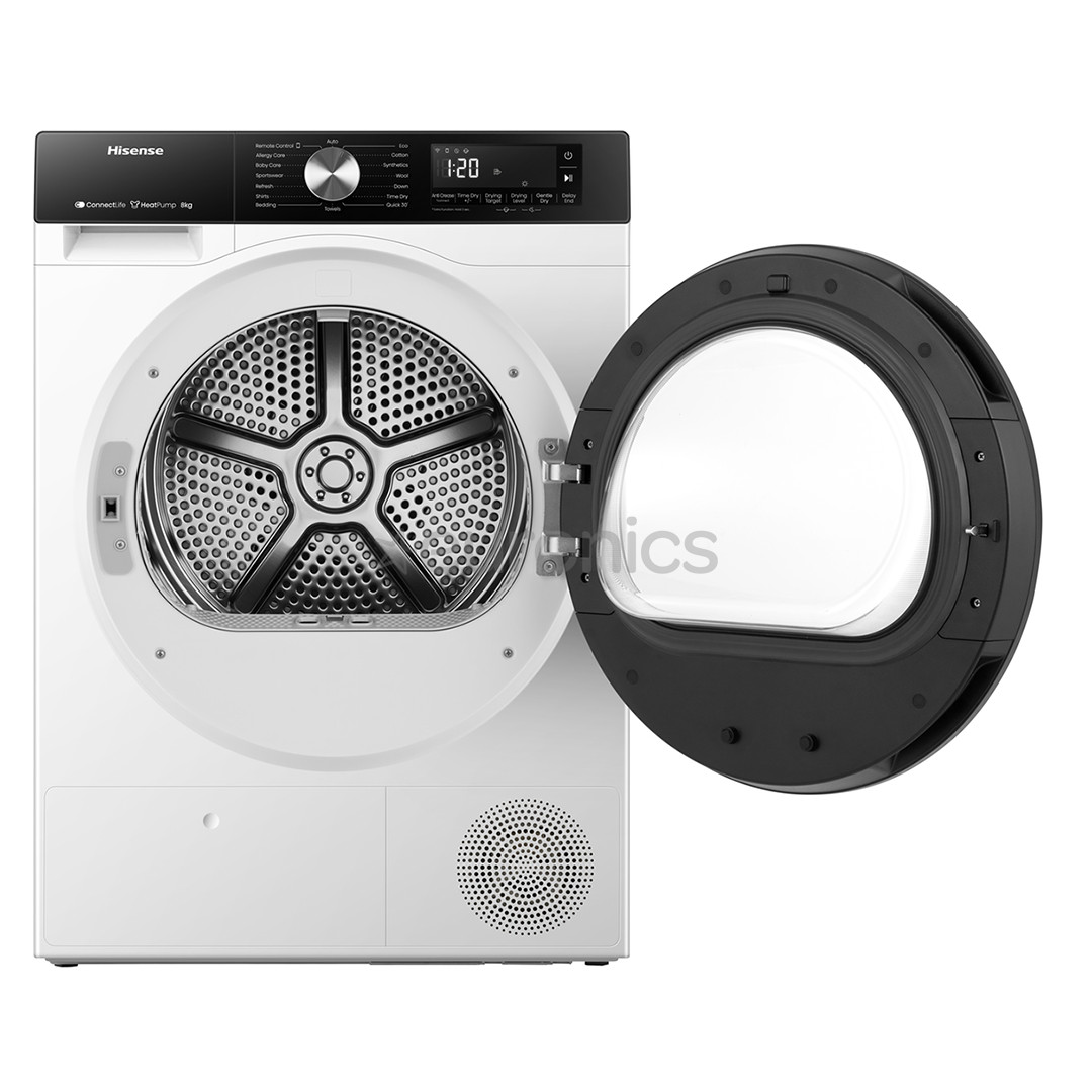 Hisense, 8 kg, sügavus 55 cm - Pesukuivati