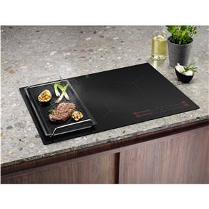 Electrolux 800 Seeria SaphirMatt, laius 77 cm, raamita, must - Integreeritav induktsioonpliidiplaat