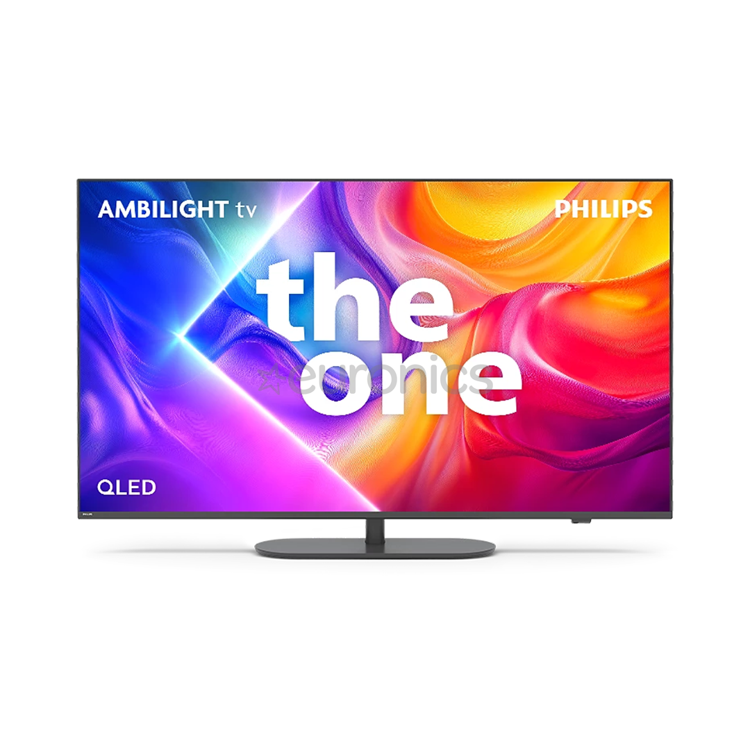 Philips The One PUS9010, 50'', 4K UHD, QLED, черный - Телевизор
