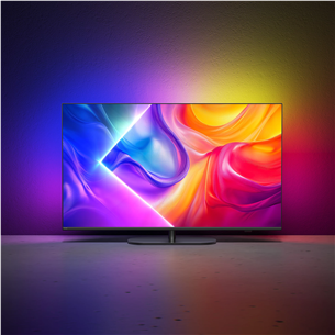 Philips The One PUS9010, 50'', 4K UHD, QLED, черный - Телевизор