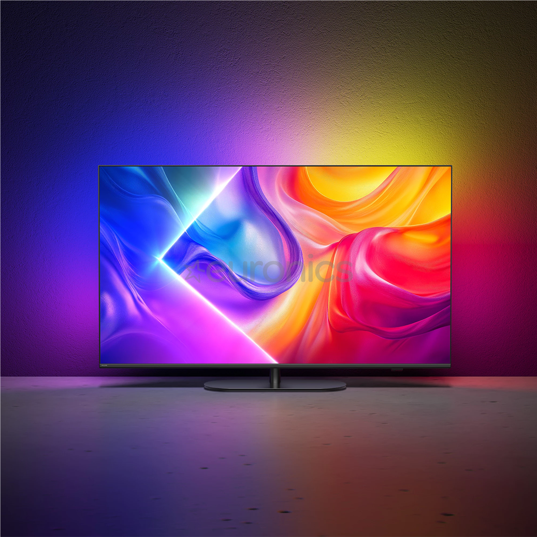 Philips The One PUS9010, 50'', 4K UHD, QLED, черный - Телевизор