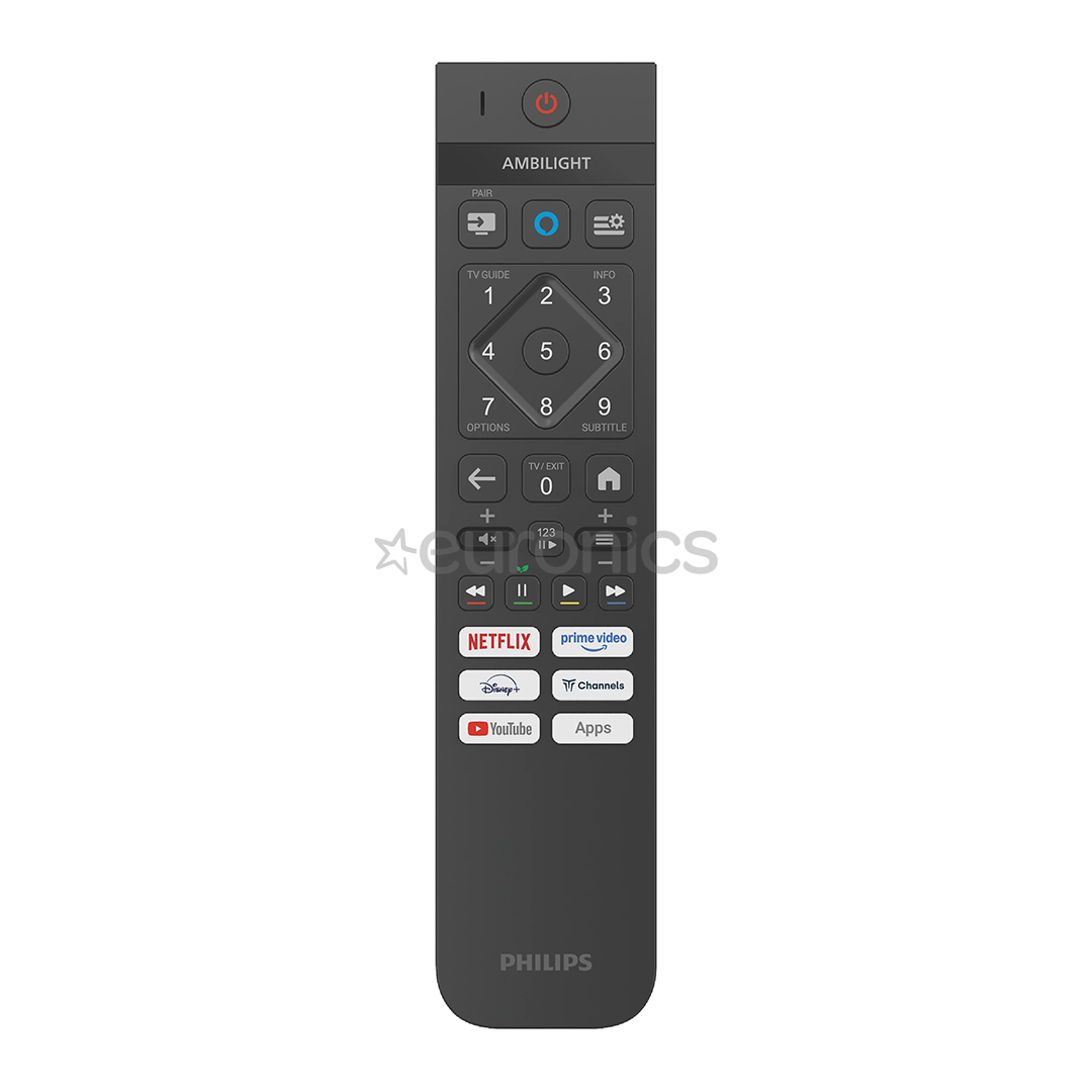 Philips The One PUS9010, 75'', 4K UHD, QLED, черный - Телевизор