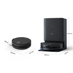 Ecovacs Deebot X9 PRO OMNI, märg- ja kuivpuhastus, must - Robottolmuimeja