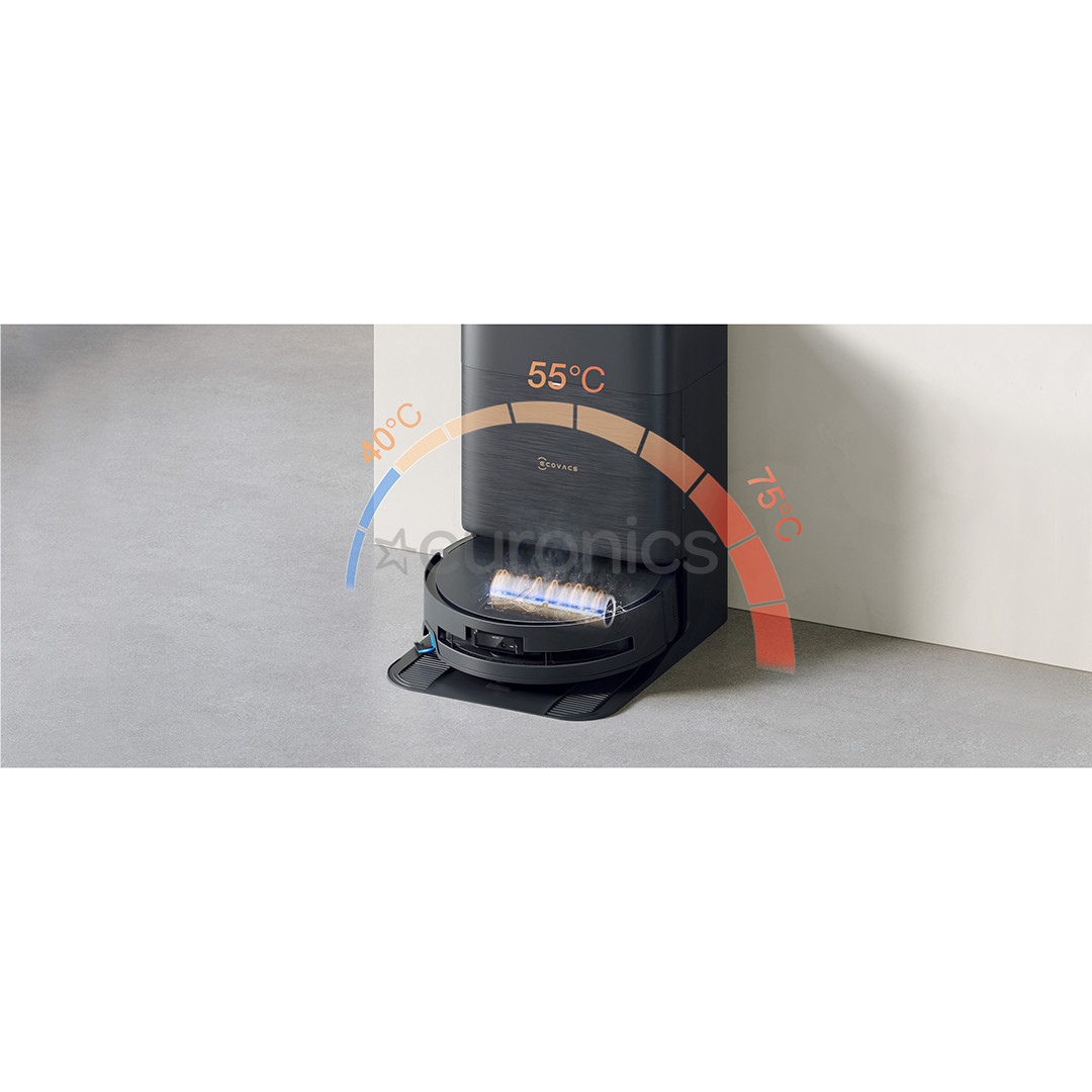 Ecovacs Deebot X9 PRO OMNI, märg- ja kuivpuhastus, must - Robottolmuimeja