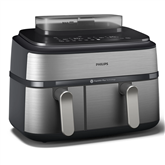 Philips 5000 seeria Dual Basket Airfryer, 9 L, 2750 W, kaks korvi, hõbedane - Kuumaõhufritüür