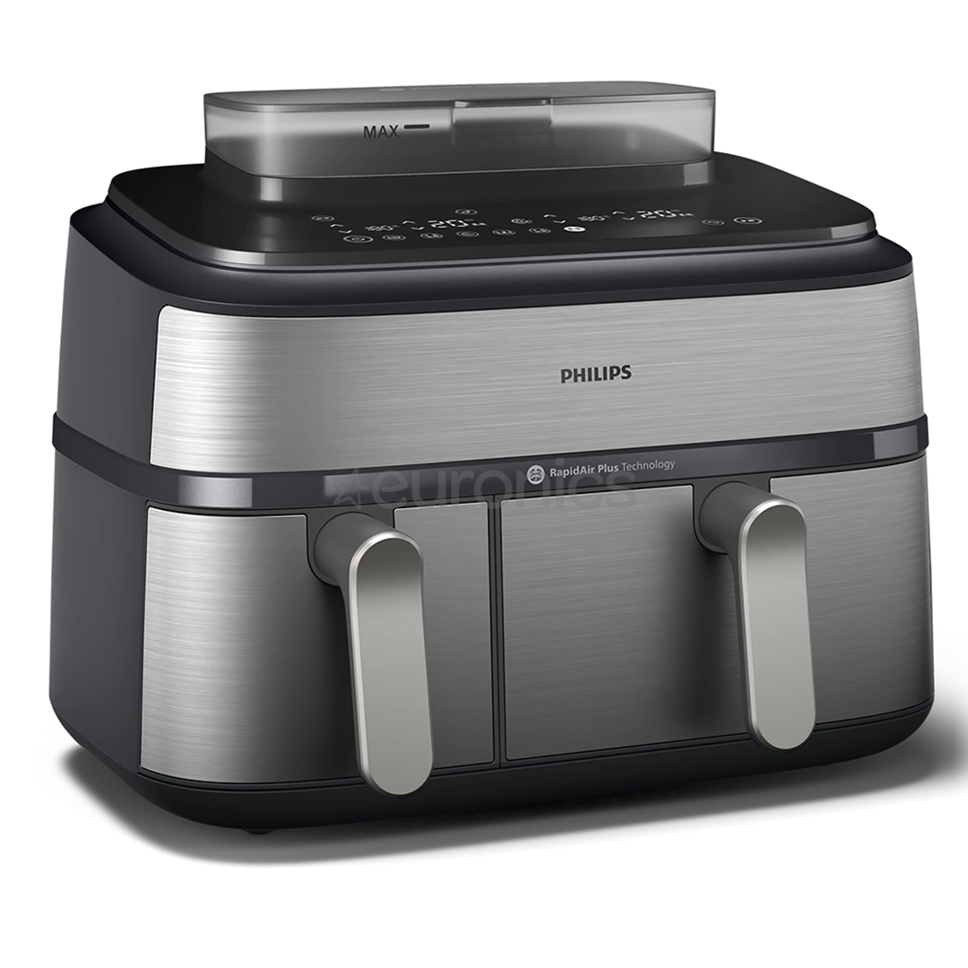 Philips 5000 seeria Dual Basket Airfryer, 9 L, 2750 W, kaks korvi, hõbedane - Kuumaõhufritüür