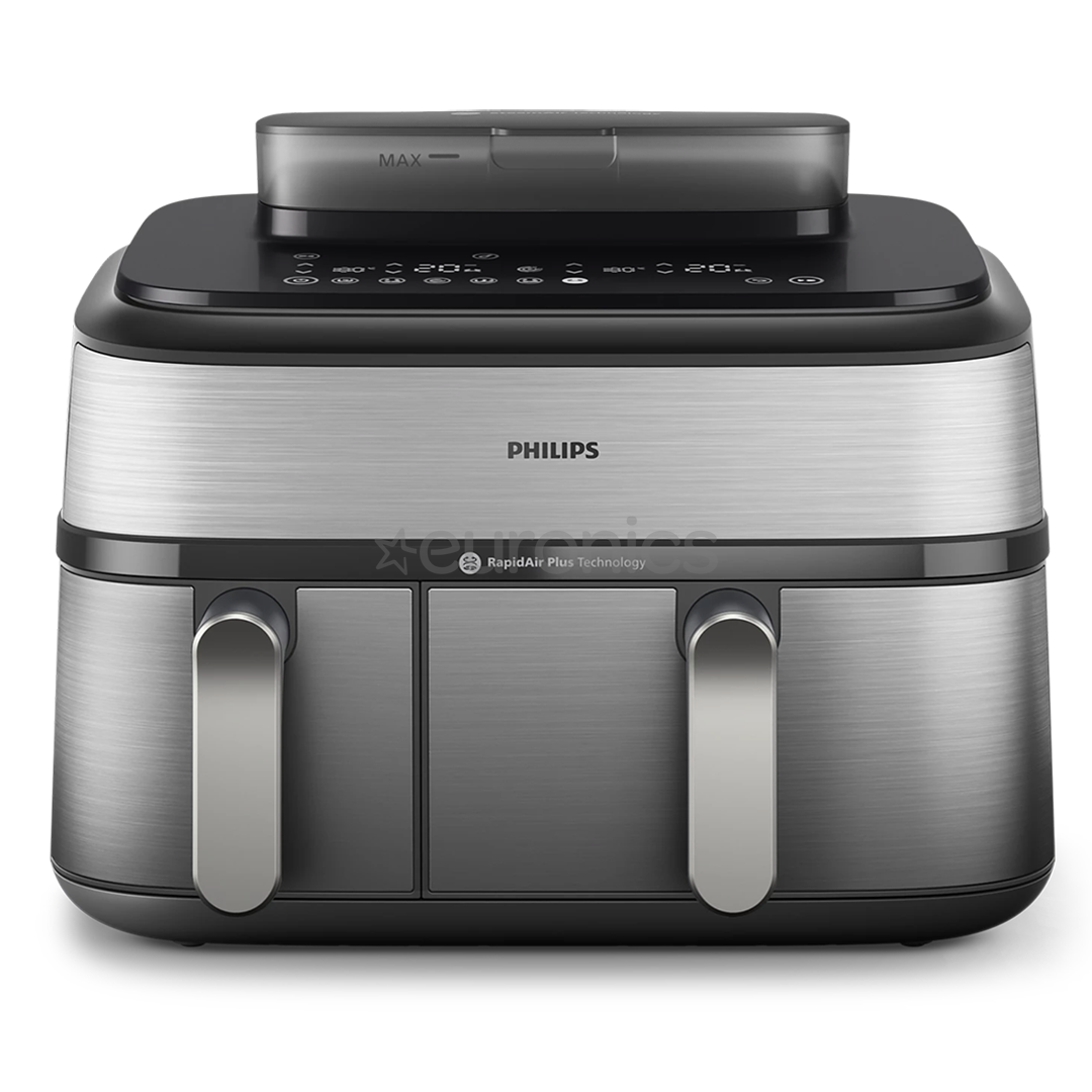 Philips 5000 seeria Dual Basket Airfryer, 9 L, 2750 W, kaks korvi, hõbedane - Kuumaõhufritüür