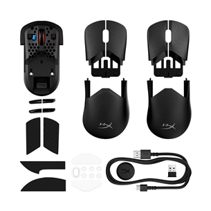 HyperX Pulsefire Saga Pro, must - Juhtmevaba hiir