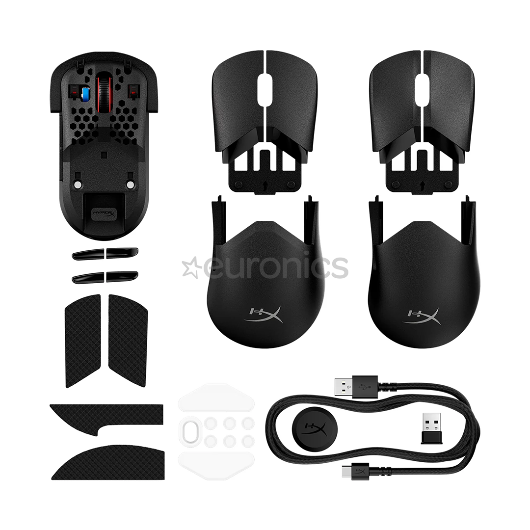 HyperX Pulsefire Saga Pro, must - Juhtmevaba hiir