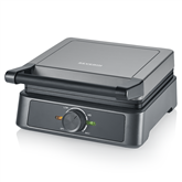 Severin, 1600 W, black - Belgian waffle maker