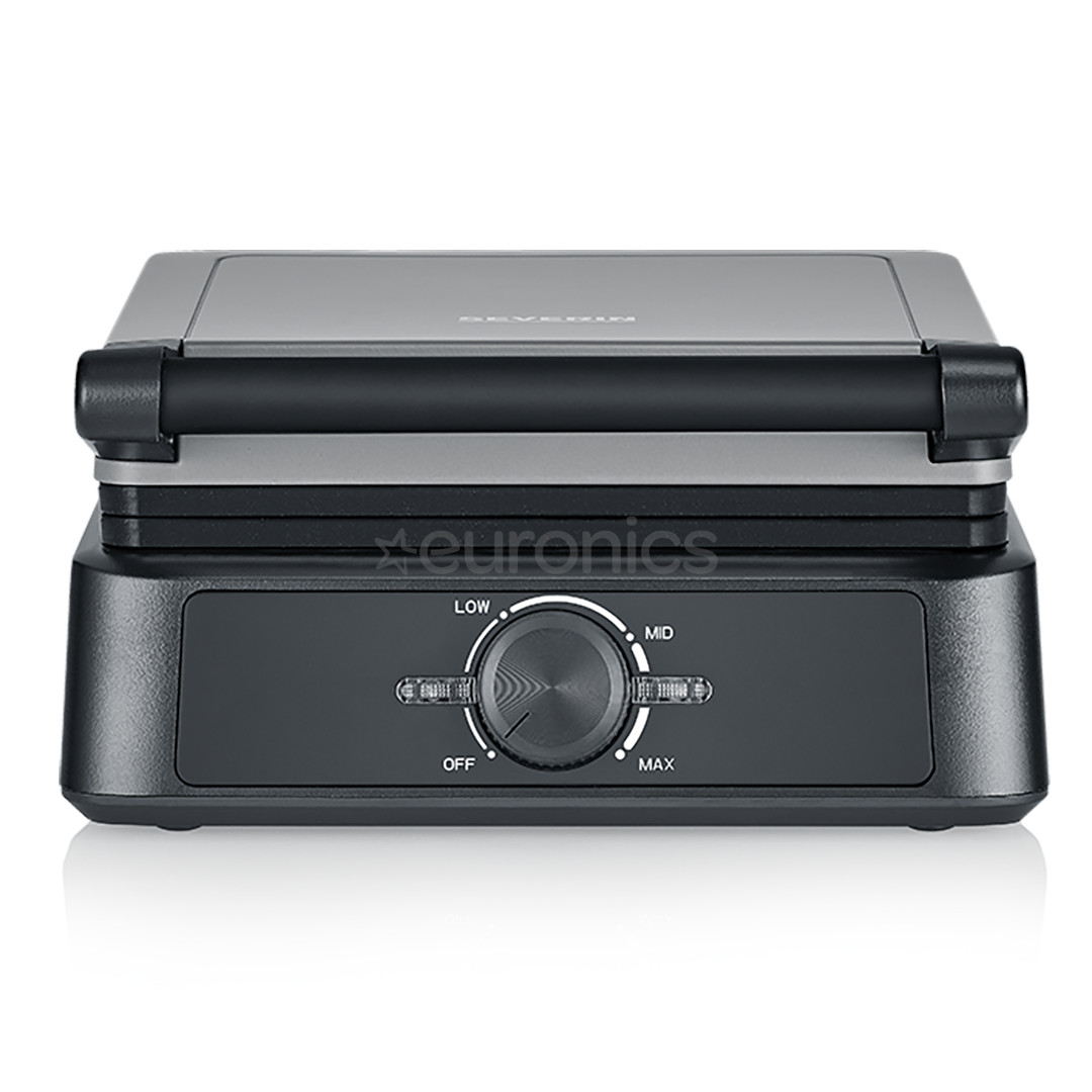 Severin, 1600 W, black - Belgian waffle maker