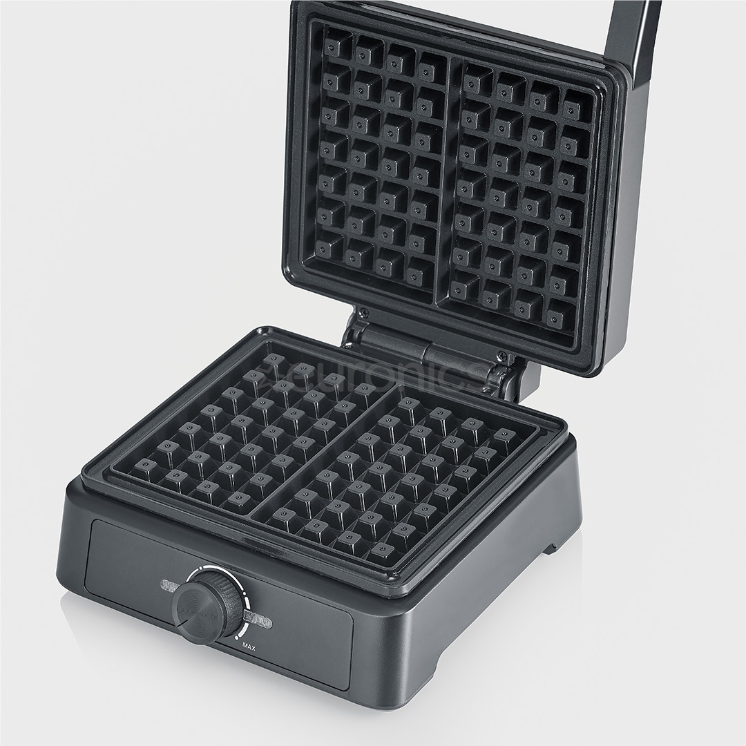Severin, 1600 W, black - Belgian waffle maker