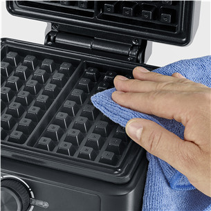 Severin, 1600 W, black - Belgian waffle maker