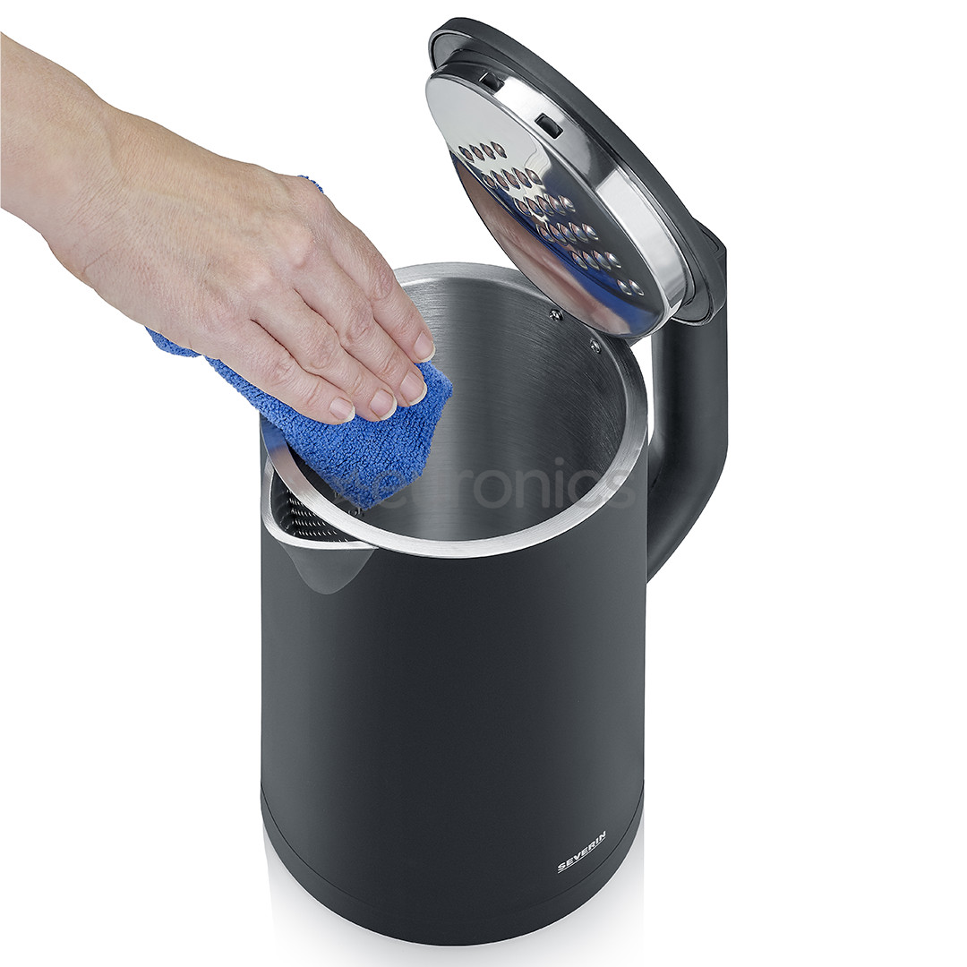 Severin, adjustable temperature, 1.7 L, 2200 W, black - Kettle