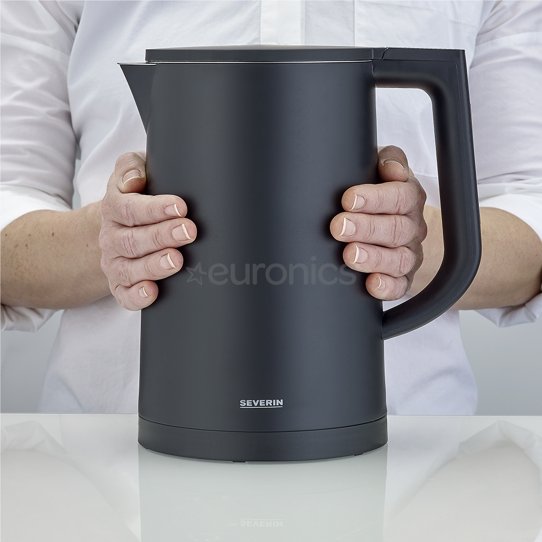 Severin, adjustable temperature, 1.7 L, 2200 W, black - Kettle