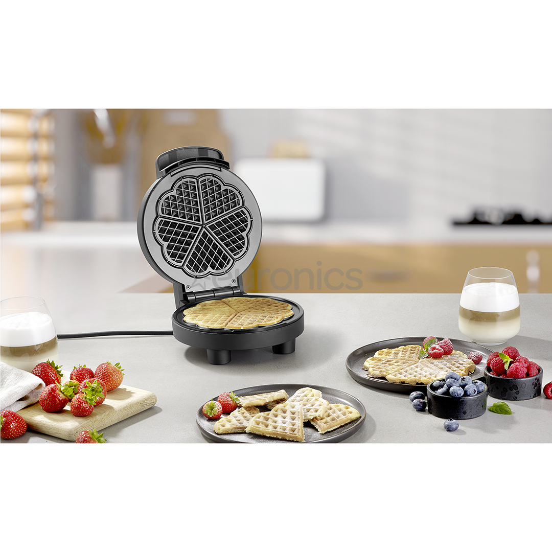 Severin, 1000 W, black - Waffle maker