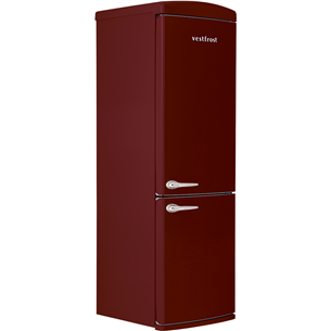 Vestfrost, No Frost, 331 L, height 191 cm, red - Refrigerator